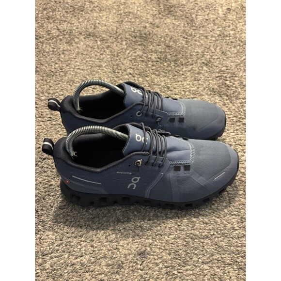 On Cloud 5 Womens Size 8.5 Blue Gray Athletic Running Waterproof Shoes Sneakers - Picture 1 of 9